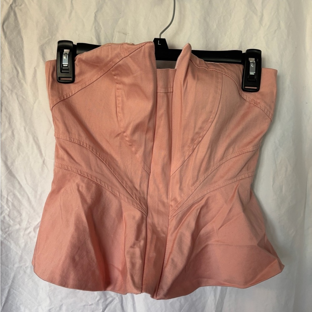 Lovely girl pink strapless top size small